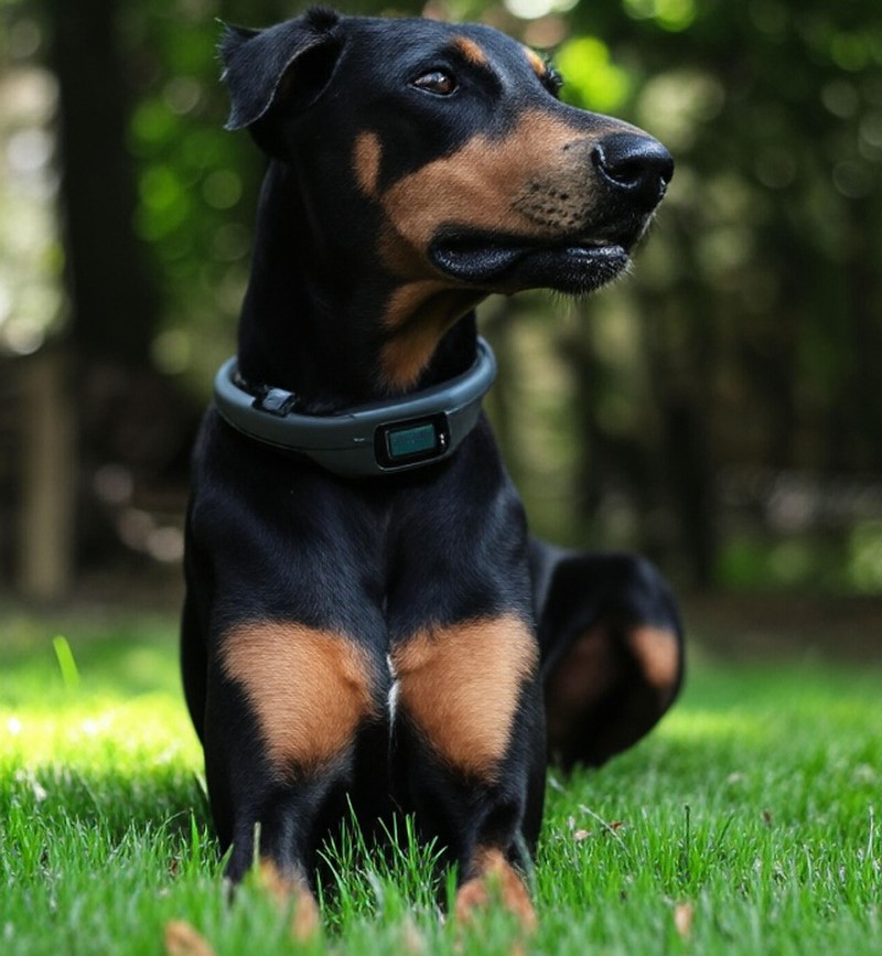A Dog Wearing a Smart Dog Collar