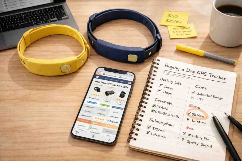 It requires research when choosing a GPS tracker. Listing the pros and cons while buying a dog GPS tracker is a practical and effective approach.