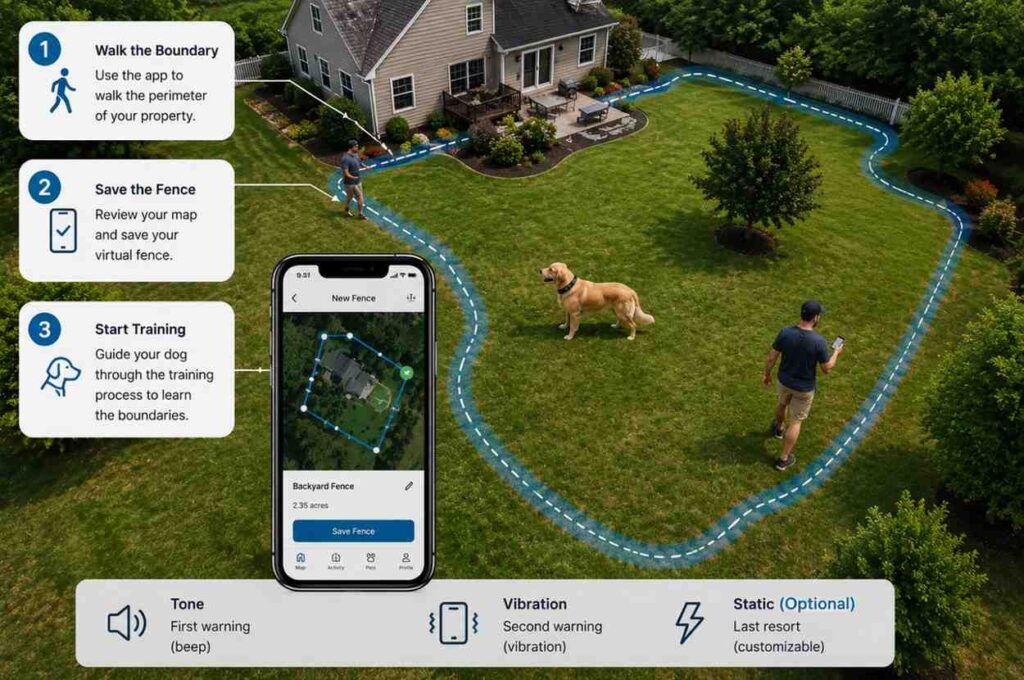 Spoton virtual fence setup and dog training