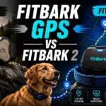 FitBark GPS Dog Tracker vs FitBark 2 comparison showing GPS tracking, health monitoring, and smart dog collar features